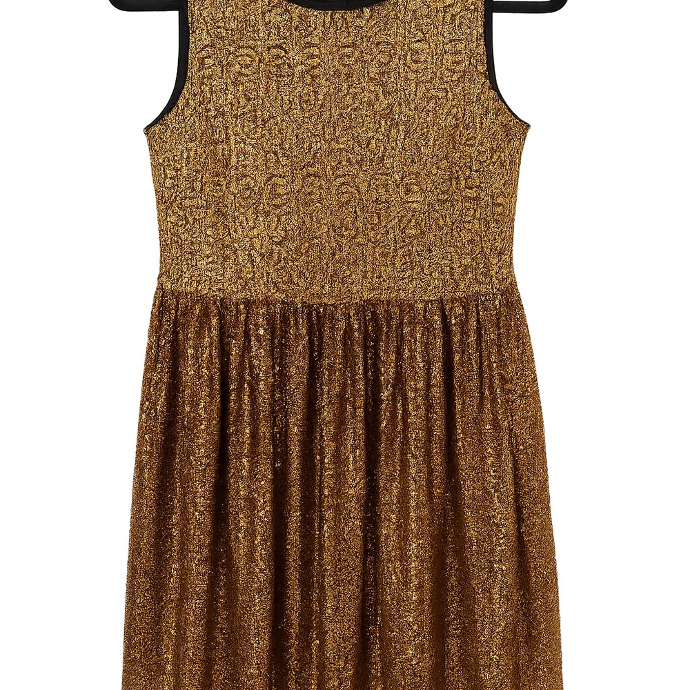 Grace Karin Gold Kids Formal Dress